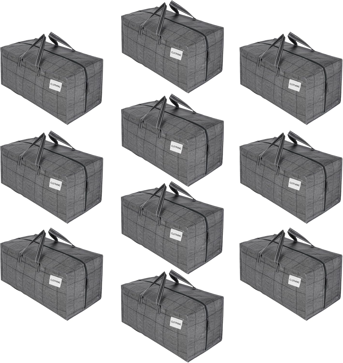 VENO 10 Pack Moving Bags with Backpack Straps for Easy Moving