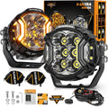 Auxbeam 3 in Round Driving Lights - 270 Ditch Beam