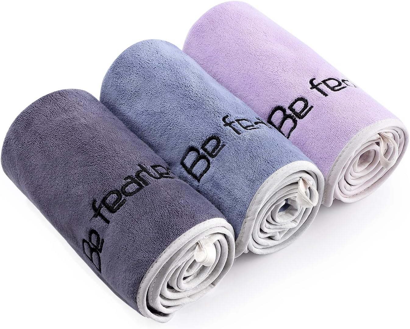 BOBOR Microfiber Gym Towels Set - Super Soft & Quick-Drying 3-Pack for Sports