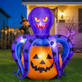 Garma 6.2 ft Halloween Inflatable Octopus Pumpkin - Bright LED Yard