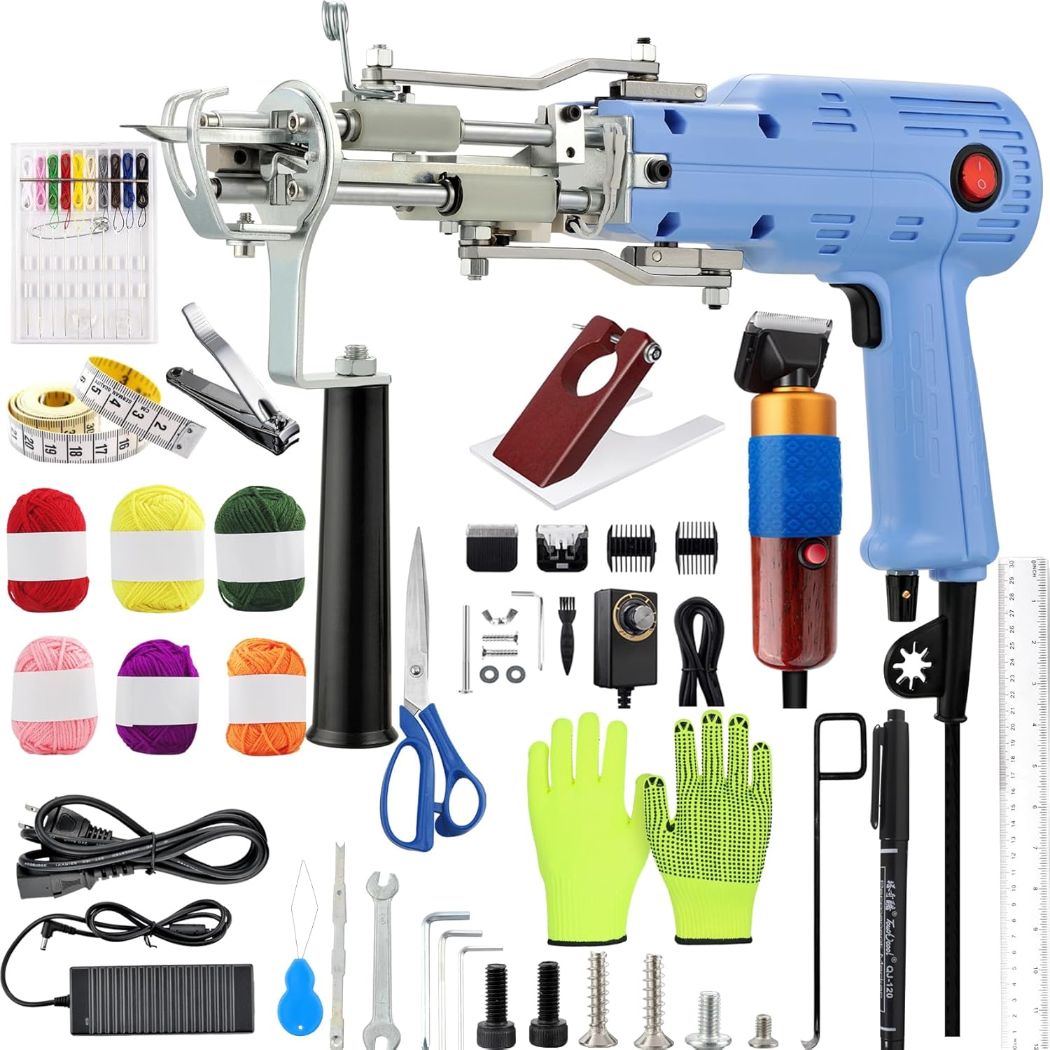 Tufting Kit with Rug Making Gun for Beginners and Experts
