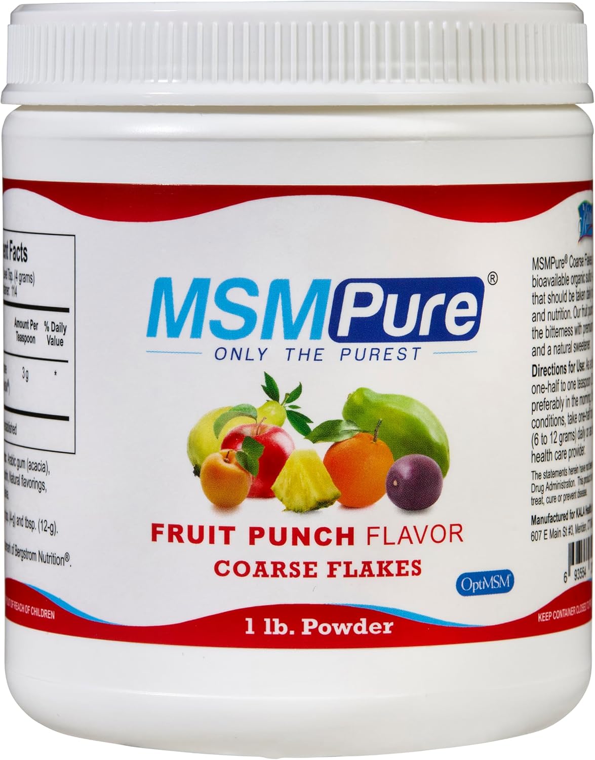 KALA HEALTH MSMPure Fruit Punch Flavored MSM Powder