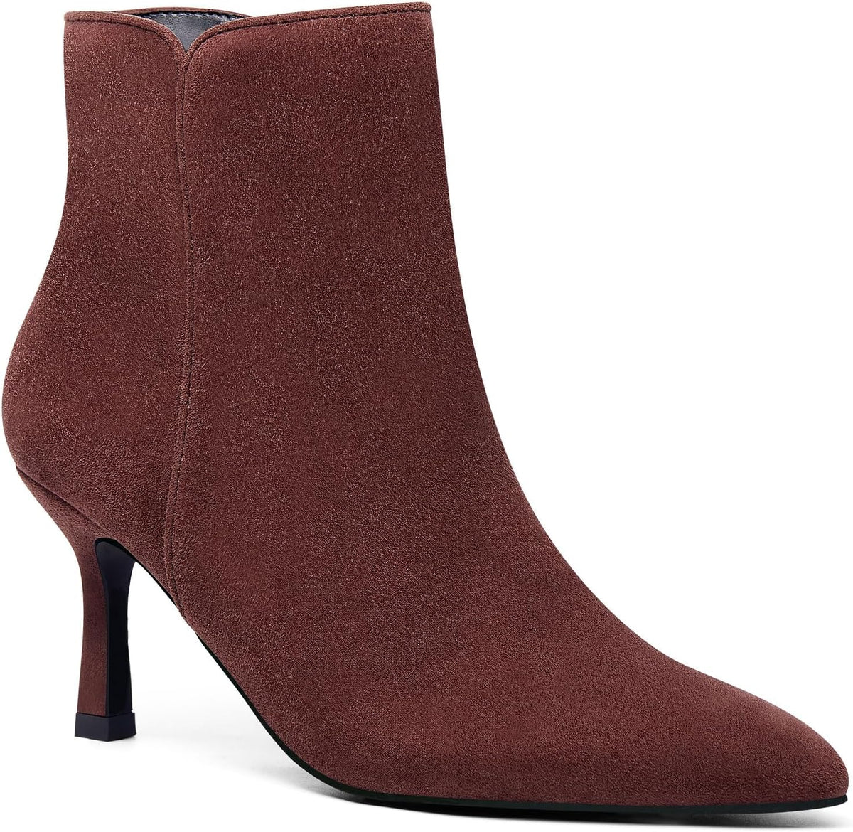 Coutgo Women's Kitten Heel Booties for Stylish Comfort