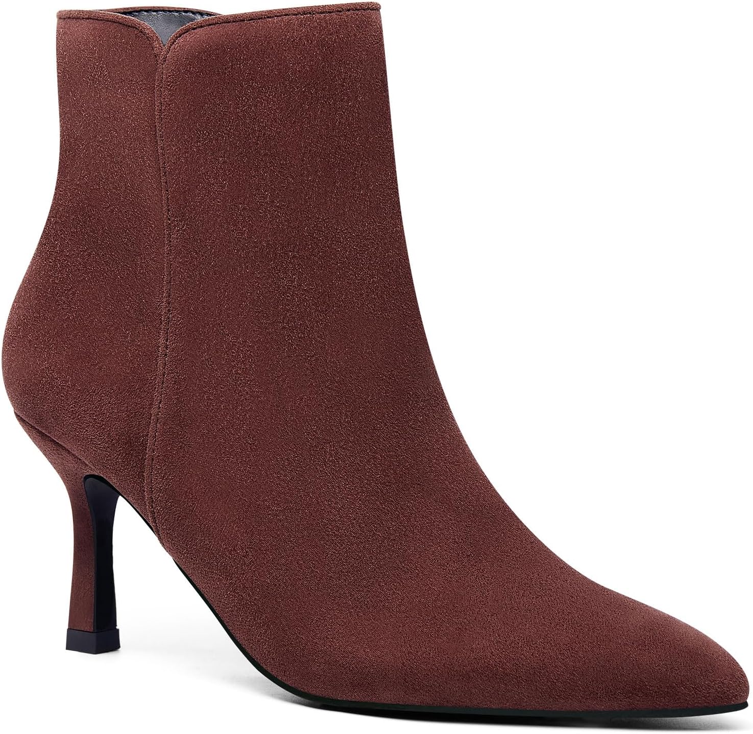 Coutgo Women's Kitten Heel Booties for Stylish Comfort