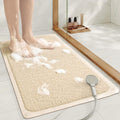 Mecko Non Slip Shower Mat 17x30 in - Quick Drying Bath Mat