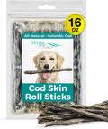 Ocean Tides Icelandic Atlantic Cod Fish Skin Sticks - Healthy Omega