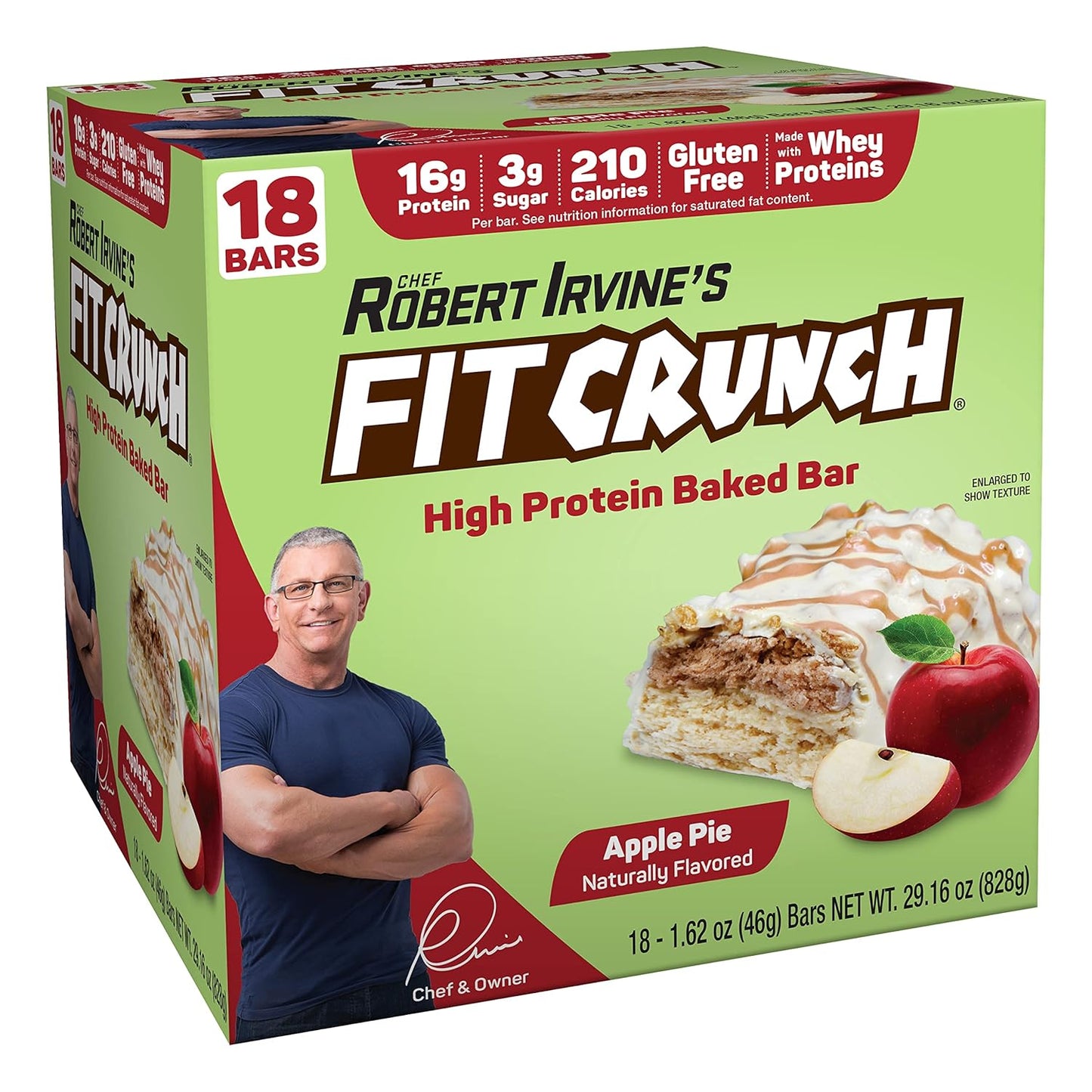FITCRUNCH Snack Size Protein Bars with Soft Cake Core Delight