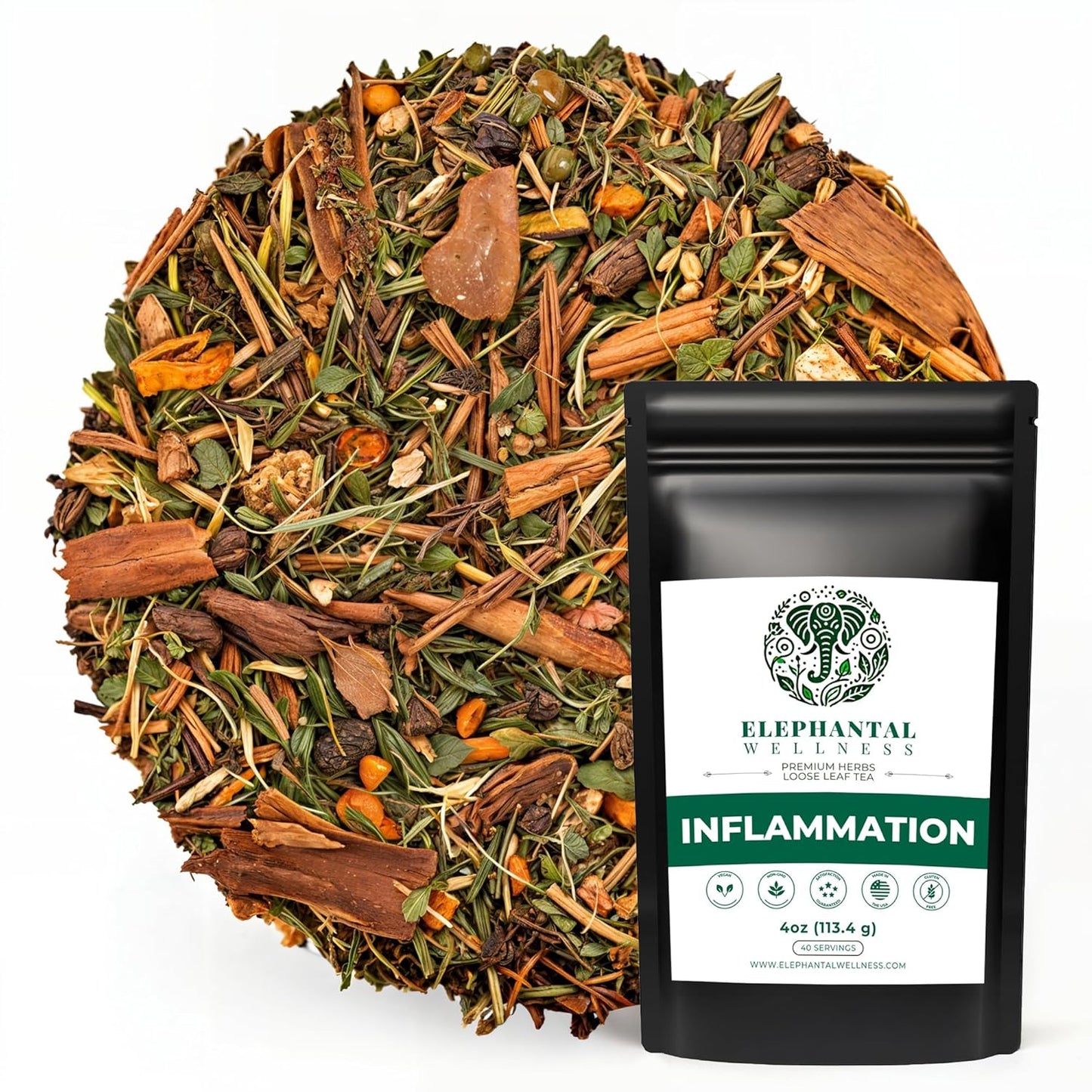 Elephantal Wellness Premium Inflammation Herbal Tea Review