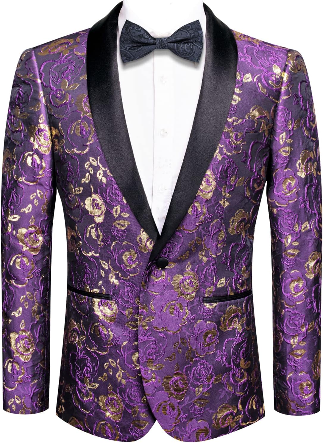 Hi-Tie Stylish Men Suit Jacket Blazer for Elegant Occasions