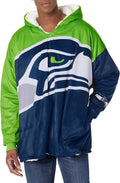 Reversible Sherpa Hoodie Sweatshirt for Fans - Oversized Warmth