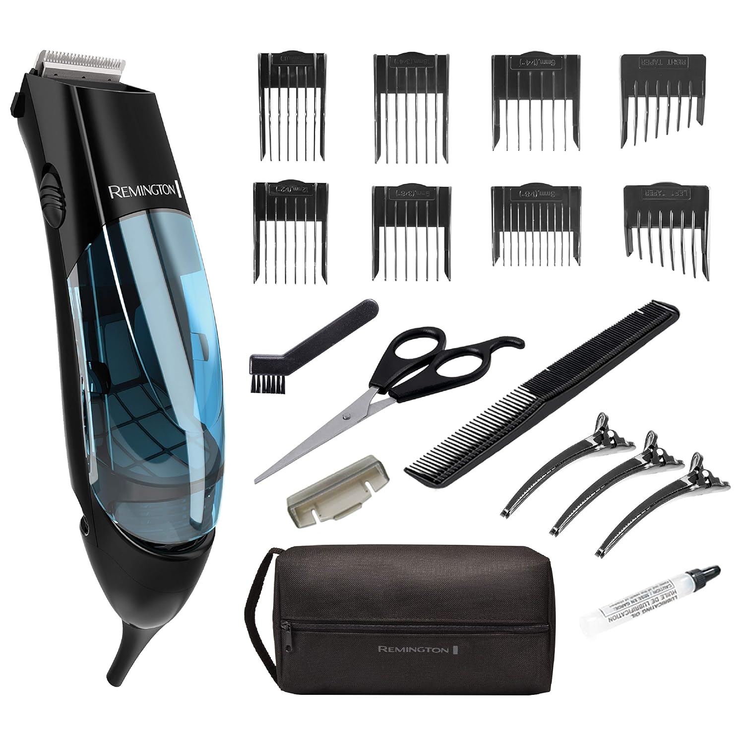 Remington Vacuum Haircut Kit with Precision Blades and Dual Motors