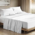 Egyptian Cotton King Size Sheets Set 1200 TC White - Deep Pocket