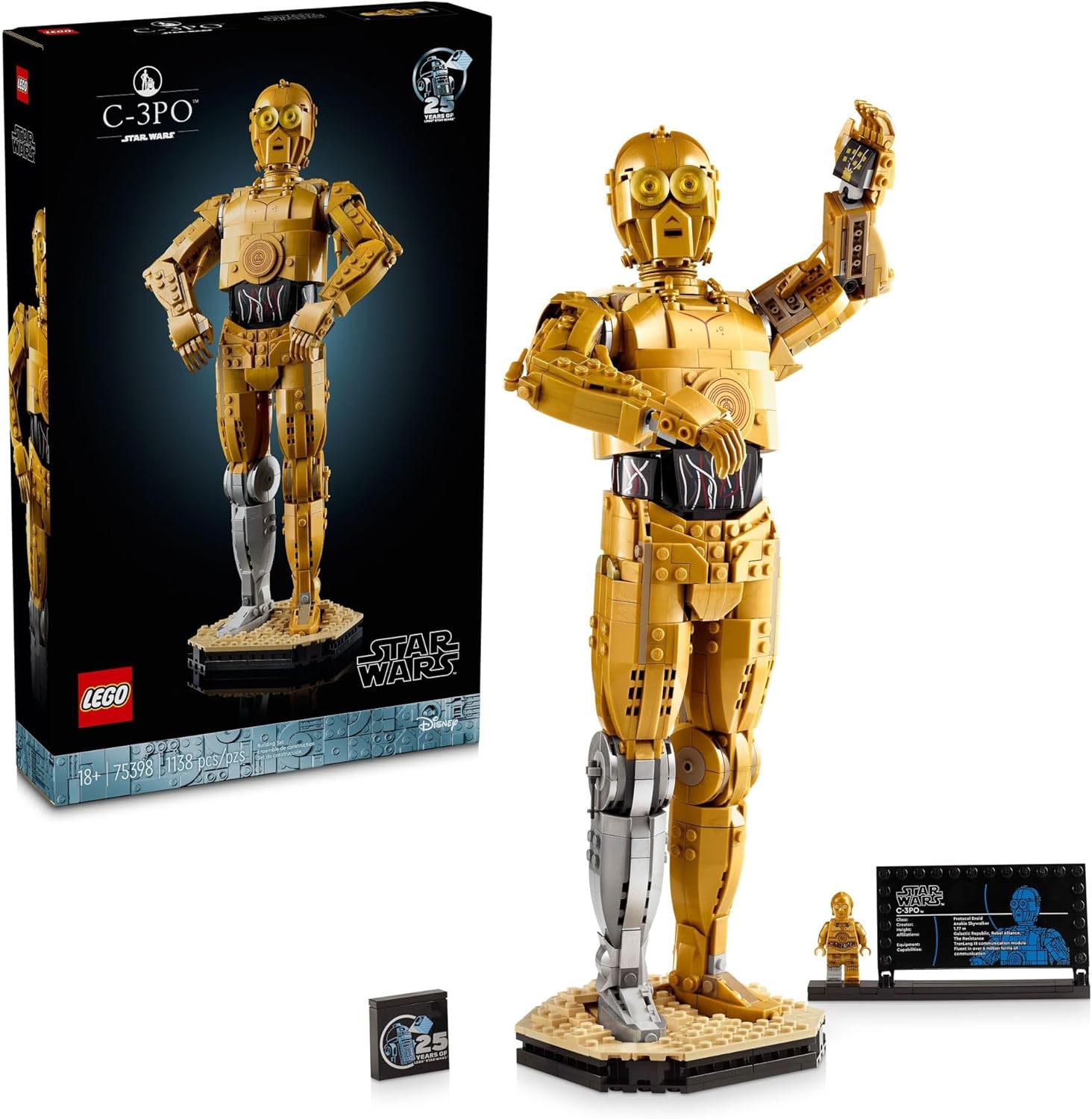 Buildable LEGO Star Wars C-3PO: Nostalgic Collectible