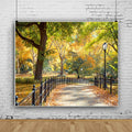 New York Central Park Photography Backdrop 10x8ft - Autumn Scene