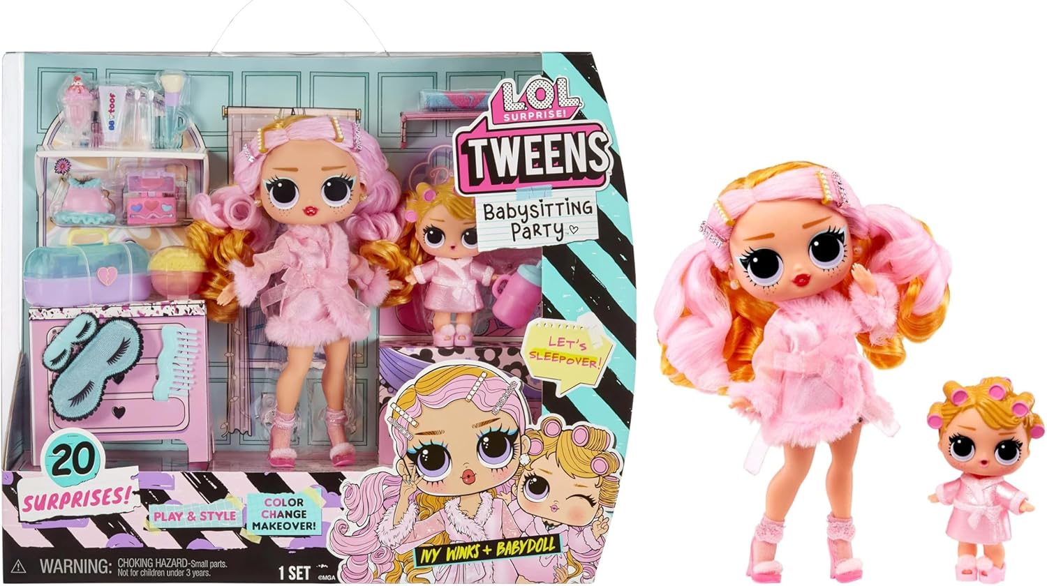 L.O.L. Surprise Tween Babysitting Sleepover Party with Dolls
