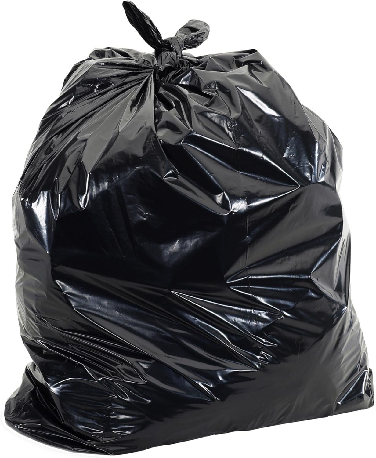 Aluf Plastics 45 Gal Black Trash Bags - Tough & Eco-Friendly