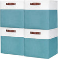 13x13 Cube Storage Bins Collapsible Fabric 4 Pack - Neat Closet