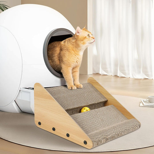 Cat Ramp & Scratcher Combo for Clean & Happy Cats