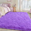 Fluffy Shag Rug 5x7 Purple Soft Plush Carpet for Home Decor