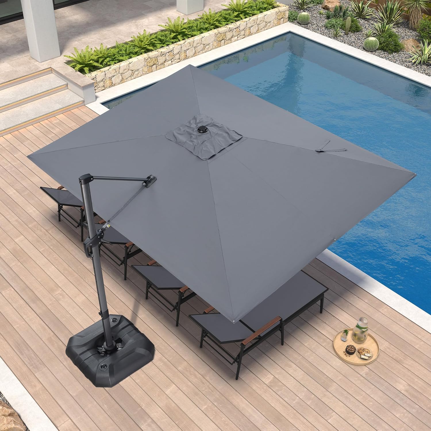 PURPLE LEAF 9ft X 11.5ft Patio Umbrella for Ultimate Shade