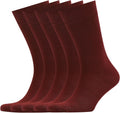 VRD Mens Dress Socks 5-Pack Bamboo Crew for Men - Assorted Patterns