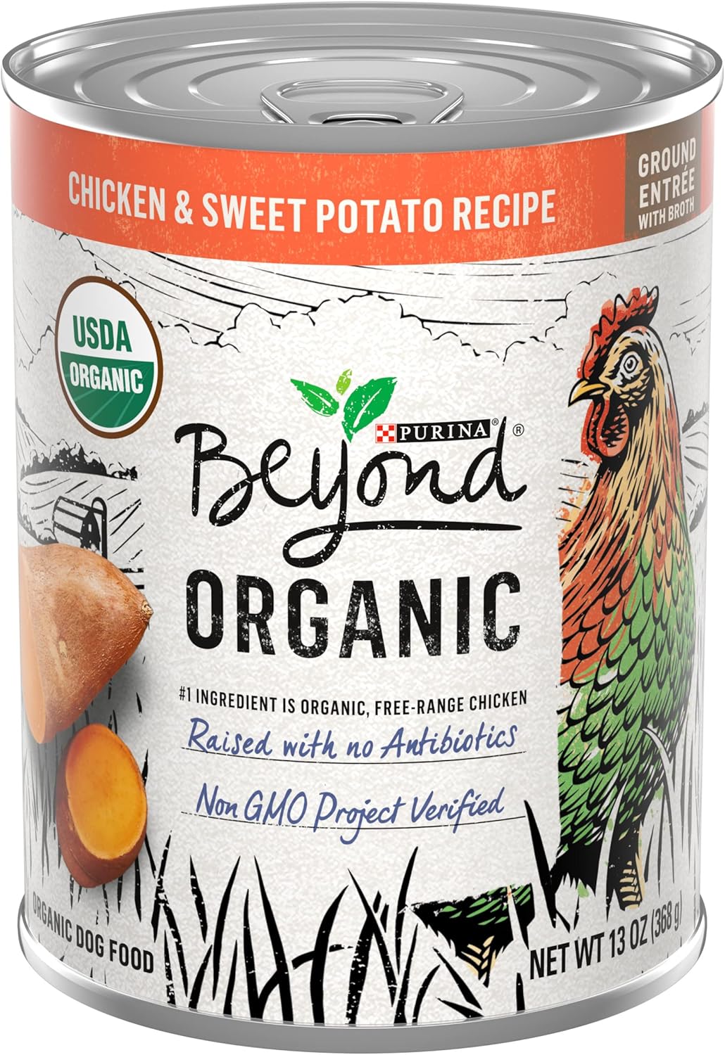 Purina Beyond Organic Wet Dog Food with Chicken & Sweet Potato