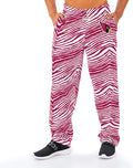 Zubaz Men's Zebra Left Hip Logo Track Pant - Bold Team Style Gear