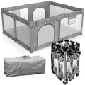 Foldable Baby Playpen with Gate - Extra Large Portable Play Yard