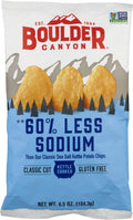 Boulder Canyon Kettle Cooked Potato Chips - Lower Sodium, Crispy
