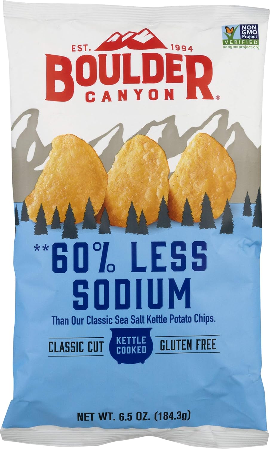 Boulder Canyon Kettle Cooked Potato Chips - Gluten Free & Non-GMO