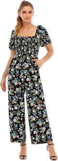Love Welove Fashion Summer Floral Jumpsuit - Flowy