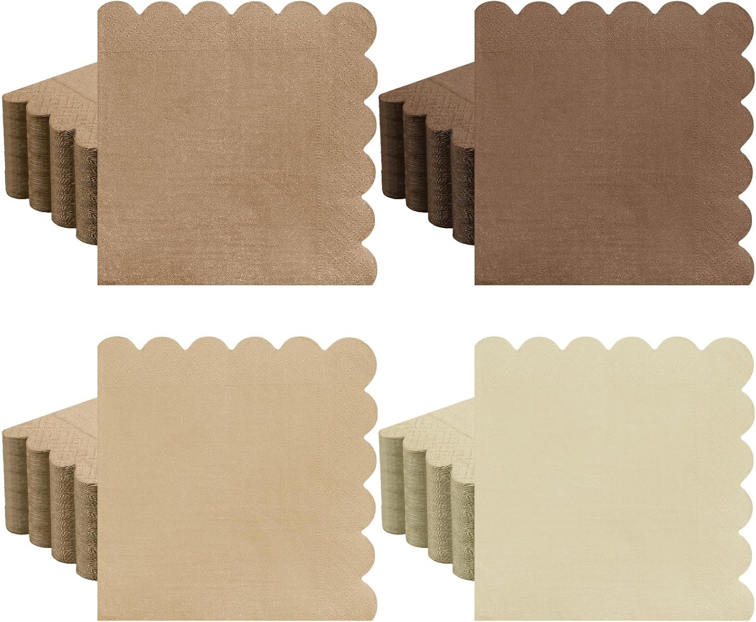 Gradient Coffee Cocktail Napkins - 100 Pack