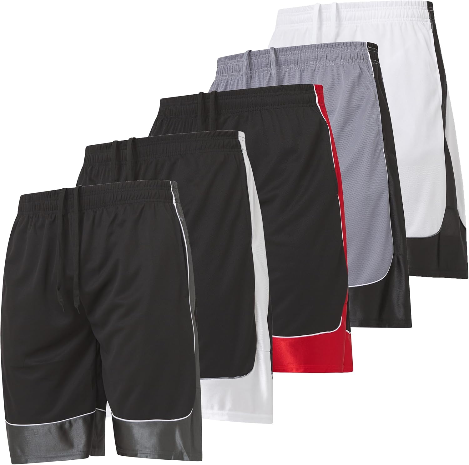 Ultra Performance 5 Pack Mens Shorts for Gym and Sports