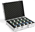 AUKURA 15-Slot Silver Aluminum Watch Organizer