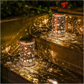 Bee Outdoor Solar Hanging Lanterns 2 Pack - Decorative Garden LED