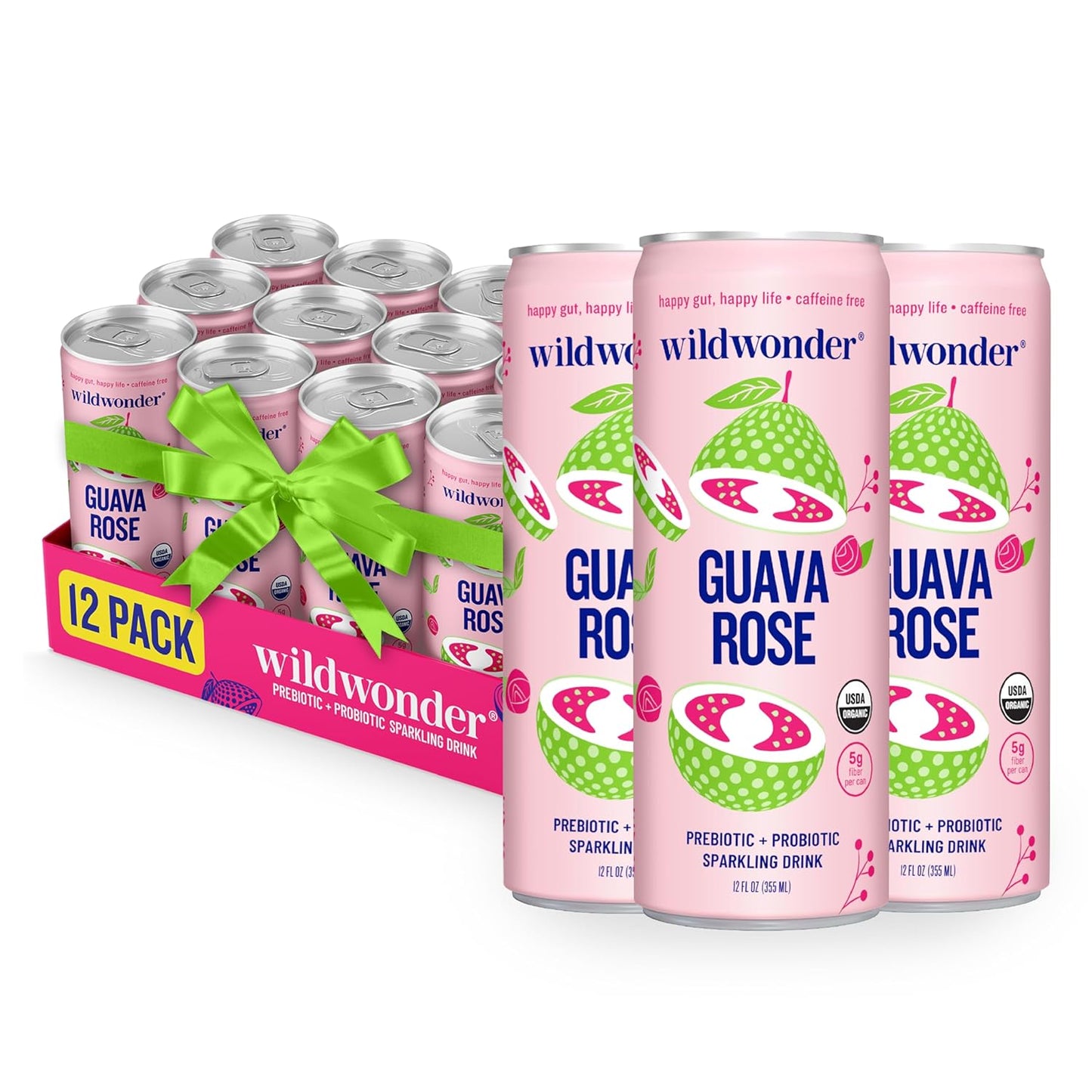 Wildwonder Sparkling Probiotic Drink for Gut Health & Immunity