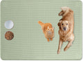 Extra Large Cat Food Mat 50in x 35in for Easy Feeding and Clean