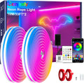 RGB LED Neon Rope Lights 66ft (2x33ft) - Flexible Waterproof Mood