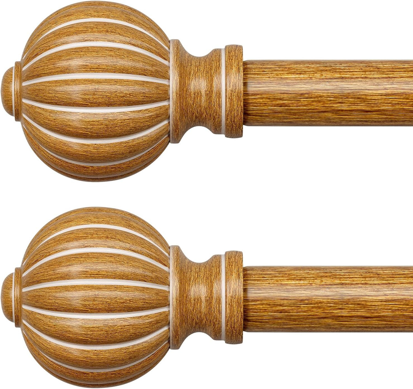 2 Pack Adjustable Heavy Duty Decorative Curtain Rods 28 to 48 in