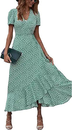 PRETTYGARDEN Women's Summer Wrap Maxi Dress for Every Occasion