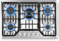 Gas Cooktop 30 Inch with 5 SABAF Burners - Powerful 48,300 BTU