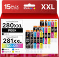 280 281 XXL Ink Cartridges Replacement 15 Pack - High Yield Value