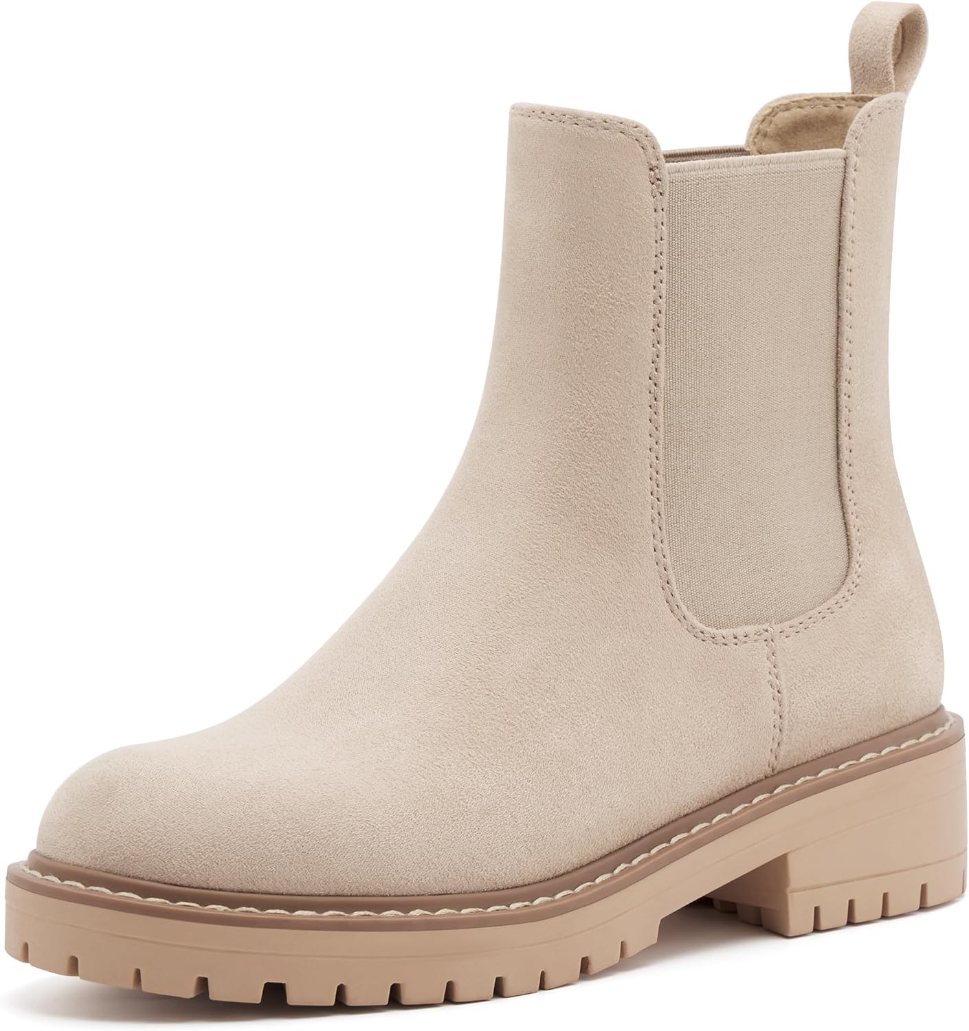 vodvob Women's Chelsea Boots: Stylish Slip On Ankle Booties