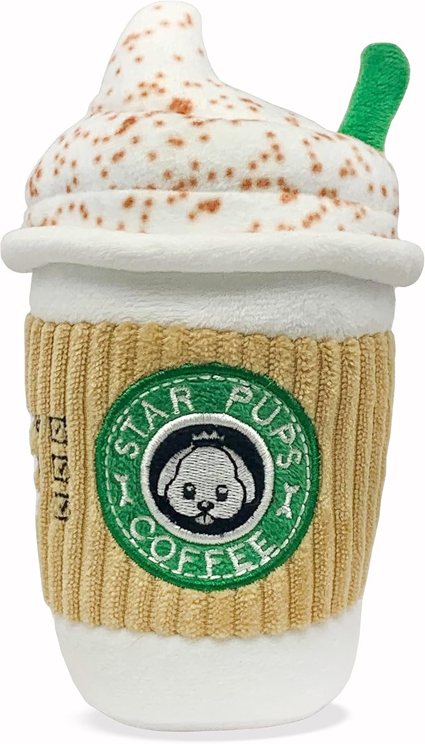 Fall Spice Latte Dog Toy - Squeaky & Funny!