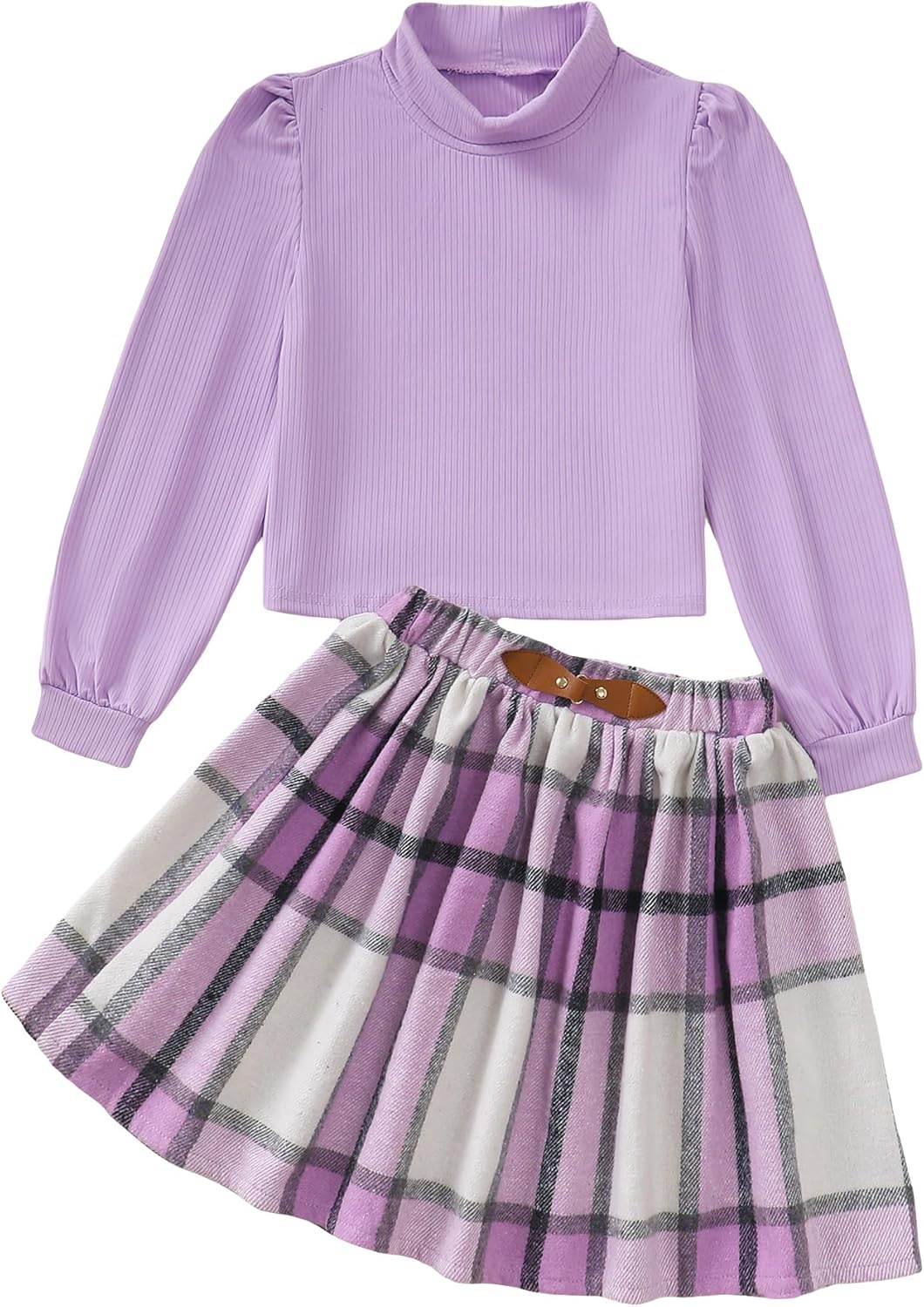Trendy Girls Skirt Sets 2 Piece Outfits for Fall and Winter