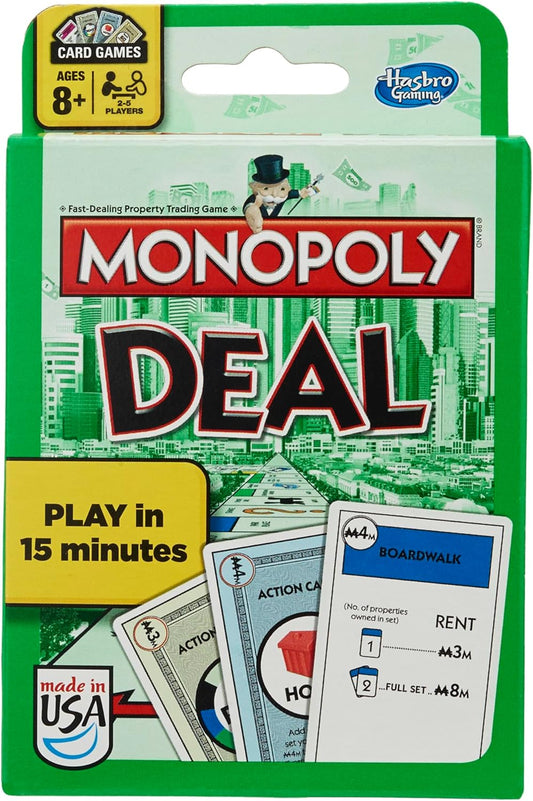 Monopoly Deal Card Game: Fast Fun for Families & Kids!