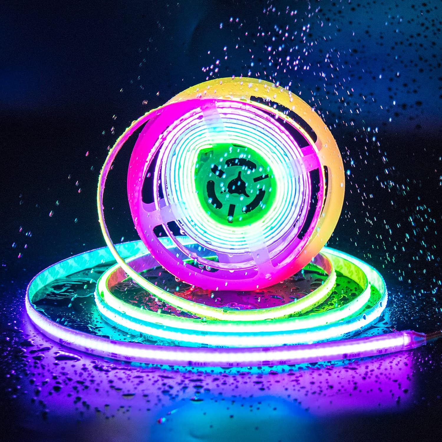 PAUTIX IP65 Waterproof RGB Smart IC COB LED Strip Light 16.4ft