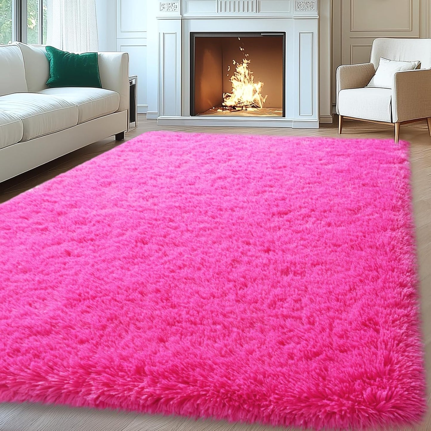 Large Fluffy Area Rugs for Bedroom and Living Room Comfort