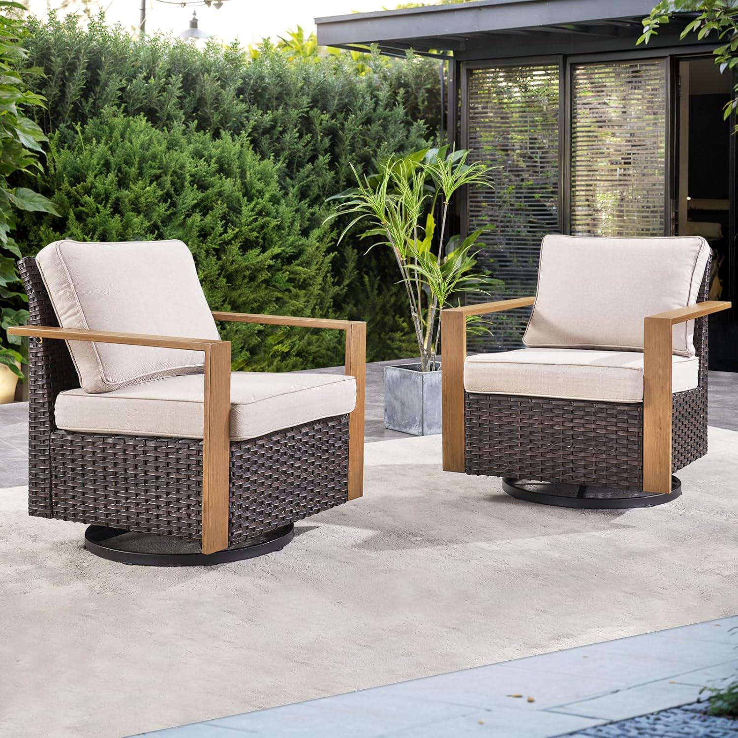 Elevate Your Outdoor Comfort with Swivel Rocker Chairs