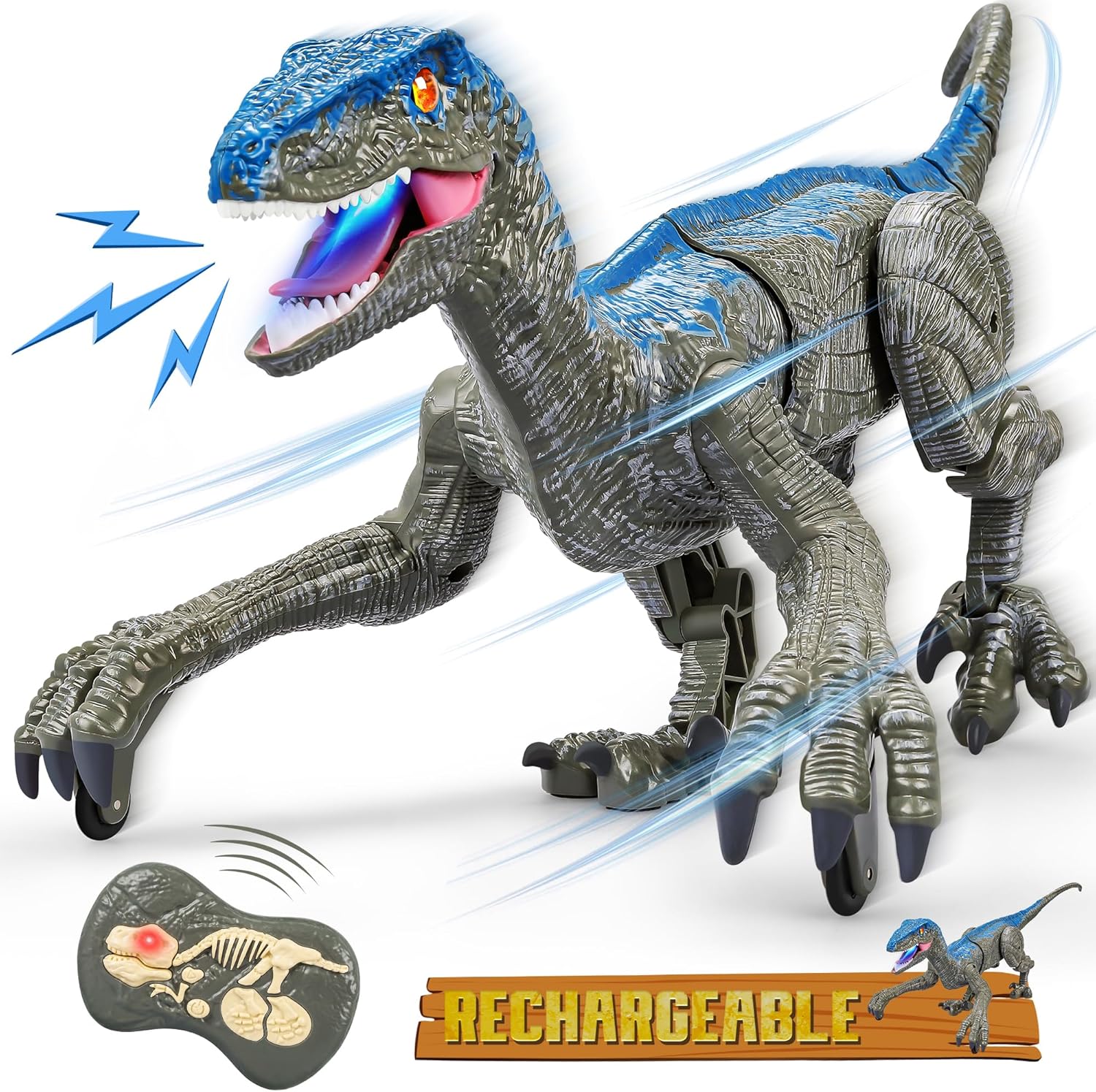 Roaring Fun: CUKU Velociraptor RC Dino